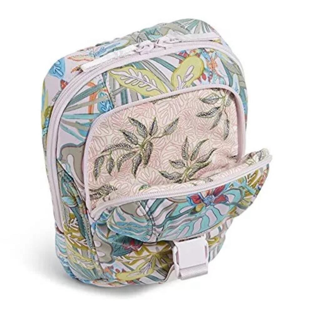 NWT Vera Bradley Women's Cotton Utility Sling Backpack, Rain Forest Canopy - Picture 2 of 14